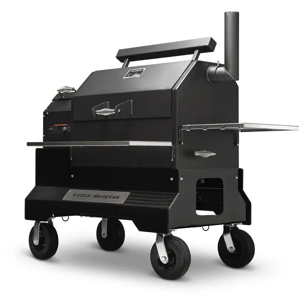 Yoder Smokers YS640s Pellet Grill on Competition Cart