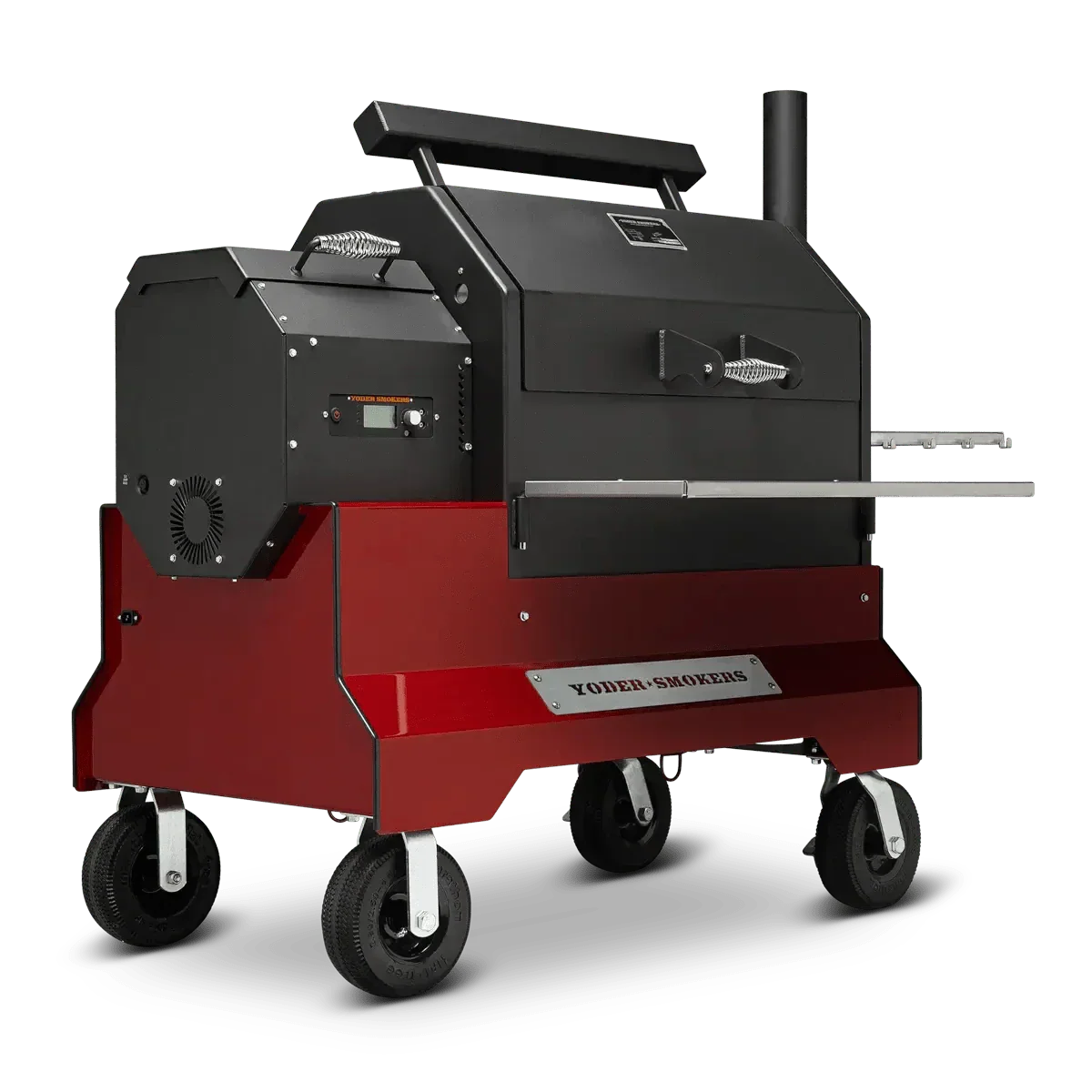 Yoder Smokers YS640s Pellet Grill on Competition Cart Limited Edition Colors