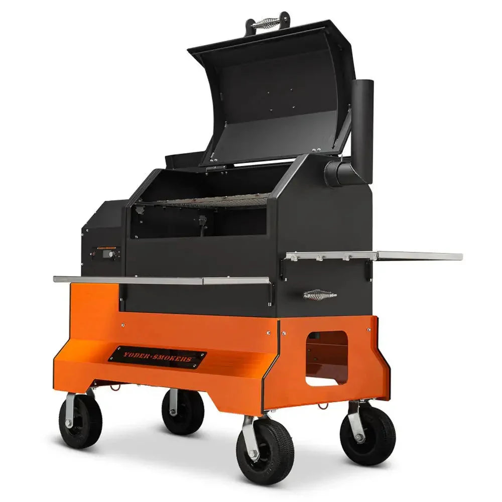 Yoder Smokers YS640s Pellet Grill on Competition Cart