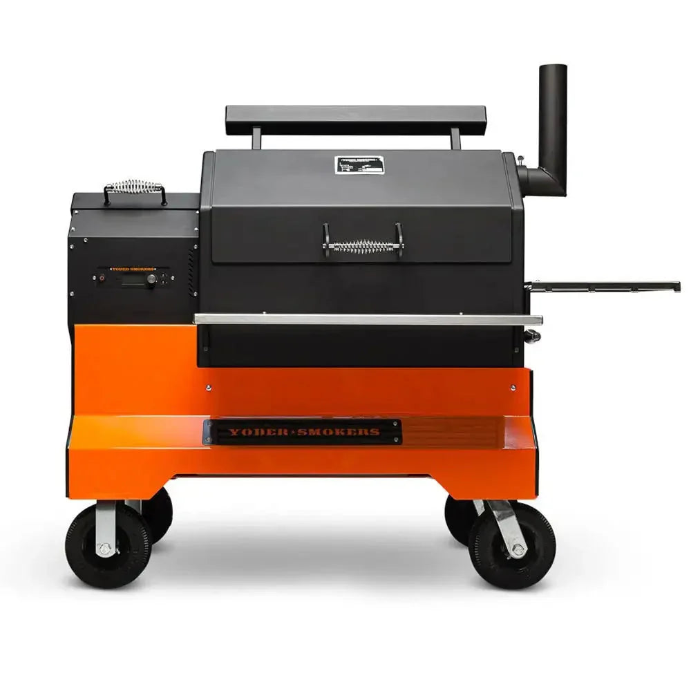Yoder Smokers YS640s Pellet Grill on Competition Cart