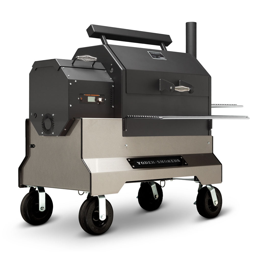 Yoder Smokers YS640s Pellet Grill on Competition Cart