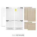 ZLINE 60 in Built-In Panel Ready French Door Refrigerator 32.2 cu ft Champagne Bronze Handles (RBIVZ-60-CB)