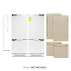 ZLINE 60 in Built-In Panel Ready Refrigerator 32.2 cu. ft. 4-Door French Door Gold Handles (RBIV-60-G)