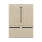 ZLINE 60 in Built-In French Door Refrigerator 32.2 cu. ft Panel Ready Matte Black Handles (RBIV-60-MB)