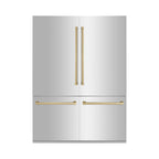 ZLINE 60 in. Built-In Refrigerator 32.2 cu. ft. Internal Water & Ice Dispenser Stainless Steel Bronze Accents (RBIVZ-304-60-CB)