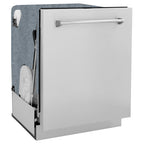ZLINE Appliance Package - 30" Dual Fuel Range, Range Hood, Microwave Drawer, Top Touch Control Dishwasher, Refrigerator, 5KPR-RARH30-MWDWM