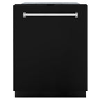 ZLINE 24 In. Monument Series 3rd Rack Top Touch Control Dishwasher in Black Matte, 45dBa, DWMT-BLM-24
