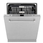 ZLINE 24" Monument Series 3rd Rack Top Touch Control Dishwasher with Satin Stainless Steel Panel and Stainless Steel Tub, 45dBa, DWMT-SN-24