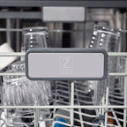 ZLINE Autograph Edition 24" Monument Series 3rd Rack Top Touch Control Tall Tub Dishwasher in Custom Panel Ready with Champagne Bronze Handle, 45dBa, DWMTZ-24-CB