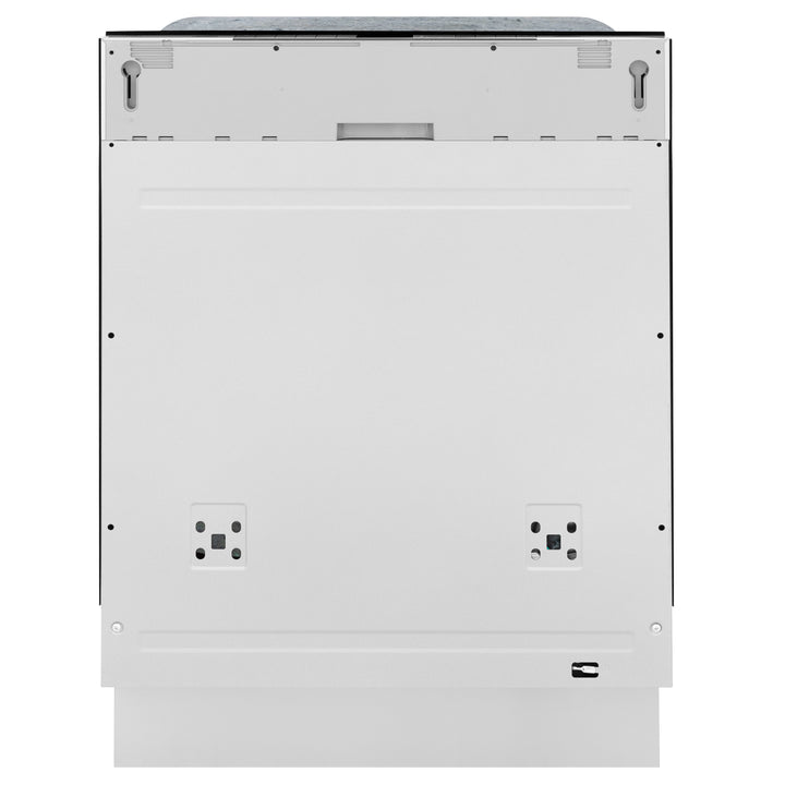 ZLINE Autograph Edition 24" Monument Series 3rd Rack Top Touch Control Tall Tub Dishwasher in Custom Panel Ready with Champagne Bronze Handle, 45dBa, DWMTZ-24-CB