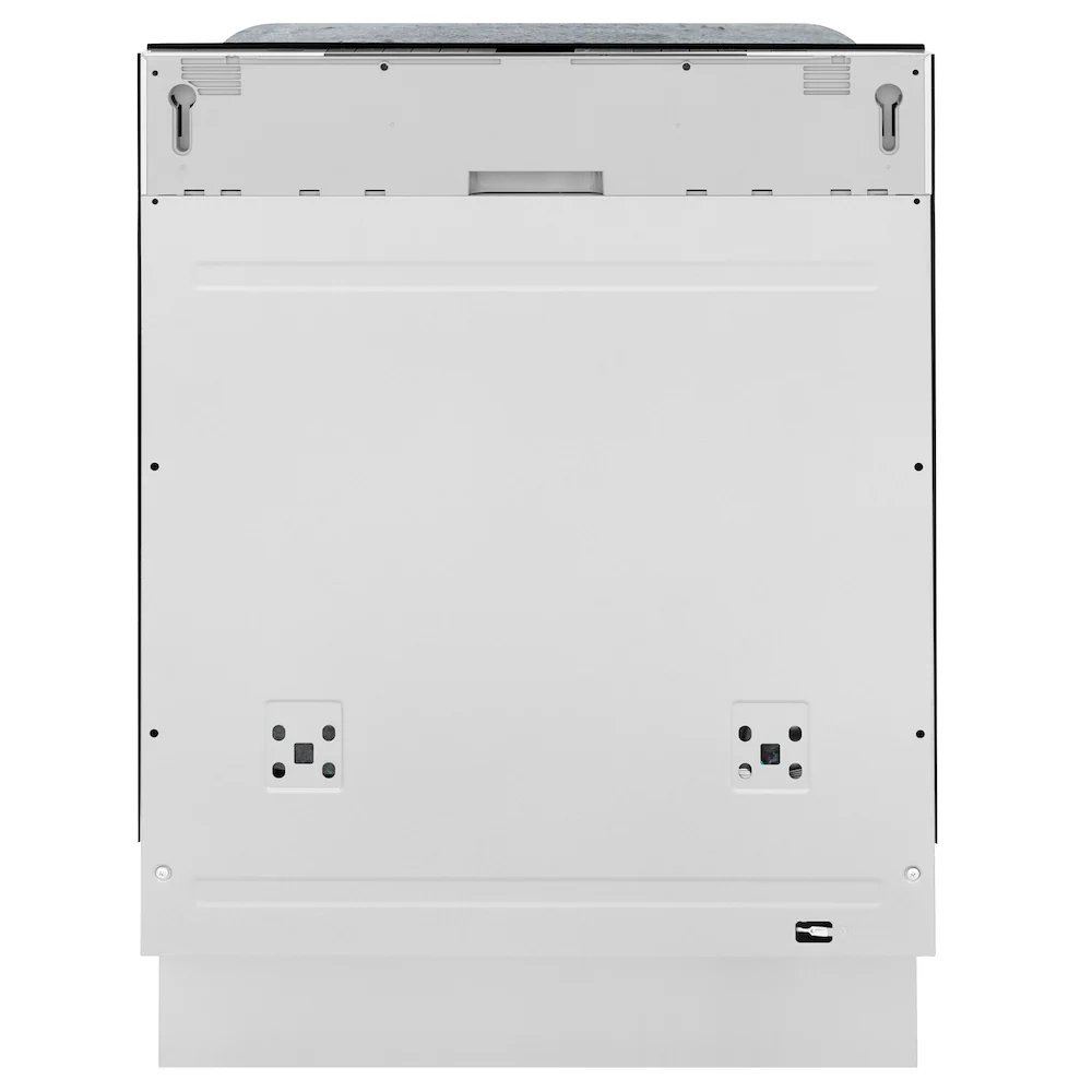 ZLINE Autograph Edition 24 In. Tall Dishwasher, Touch Control, in Custom Panel Ready with Matte Black Handle, DWMTZ-24-MB