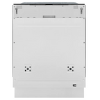 ZLINE Autograph Edition 24 In. Tall Dishwasher, Touch Control, in Custom Panel Ready with Matte Black Handle, DWMTZ-24-MB