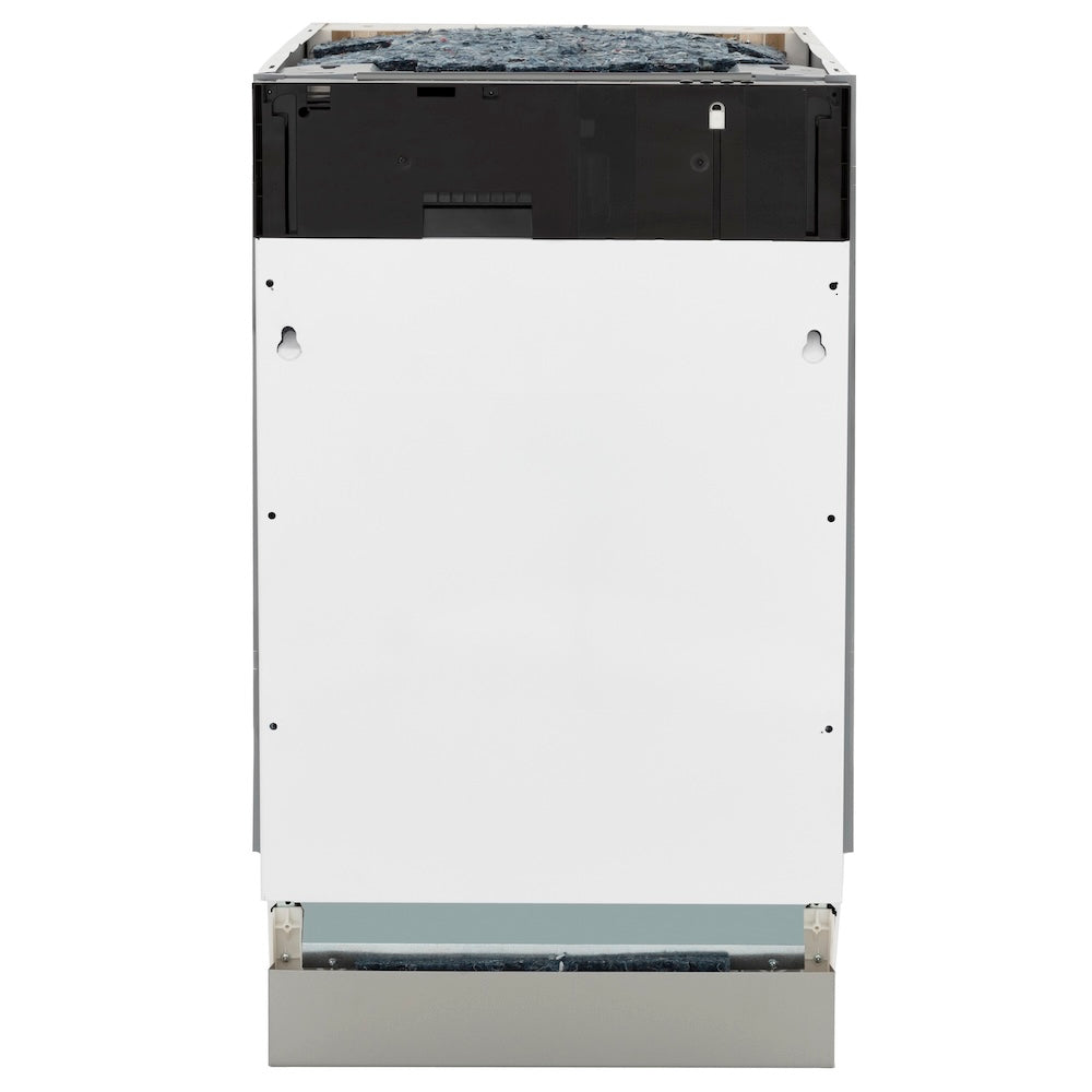 ZLINE Autograph 18" Tallac Series 3rd Rack Top Control Dishwasher In Custom Panel Ready With Champagne Bronze Handle, DWVZ-18-CB
