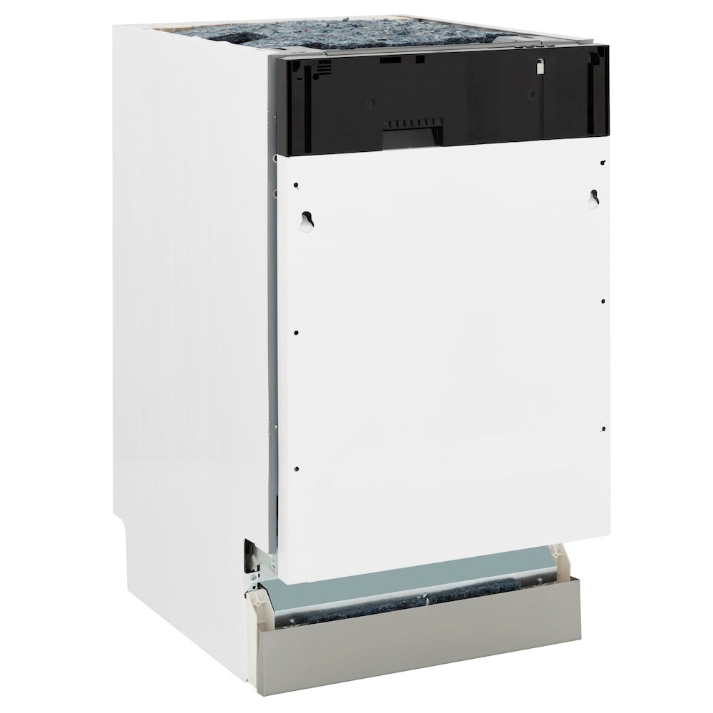 ZLINE Autograph 18" Tallac Series 3rd Rack Top Control Dishwasher In Custom Panel Ready With Champagne Bronze Handle, DWVZ-18-CB