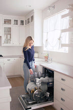 ZLINE 24 in. Top Control Tall Dishwasher is Custom Panel Ready with Matte Black Handle, DWVZ-24-MB