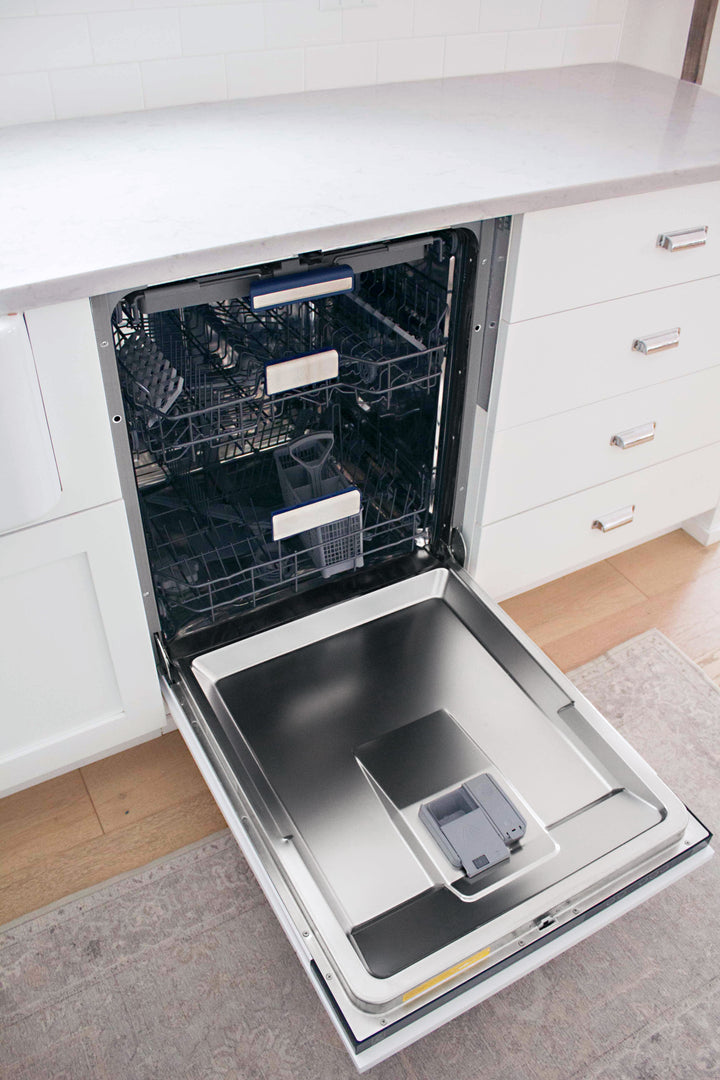ZLINE 24 in. Top Control Tall Dishwasher is Custom Panel Ready with Matte Black Handle, DWVZ-24-MB