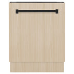 ZLINE 24 in. Top Control Tall Dishwasher is Custom Panel Ready with Matte Black Handle, DWVZ-24-MB