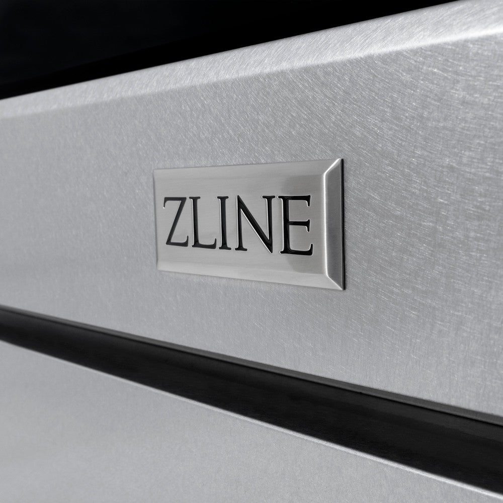 ZLINE Autograph Edition 36 in. Paramount Dual Fuel Range, 5.2 cu. ft. Electric Convection Oven, 6-Burner Gas Cooktop, Satin Stainless Steel with Polished Gold Accents (SDRSZ-36-G)