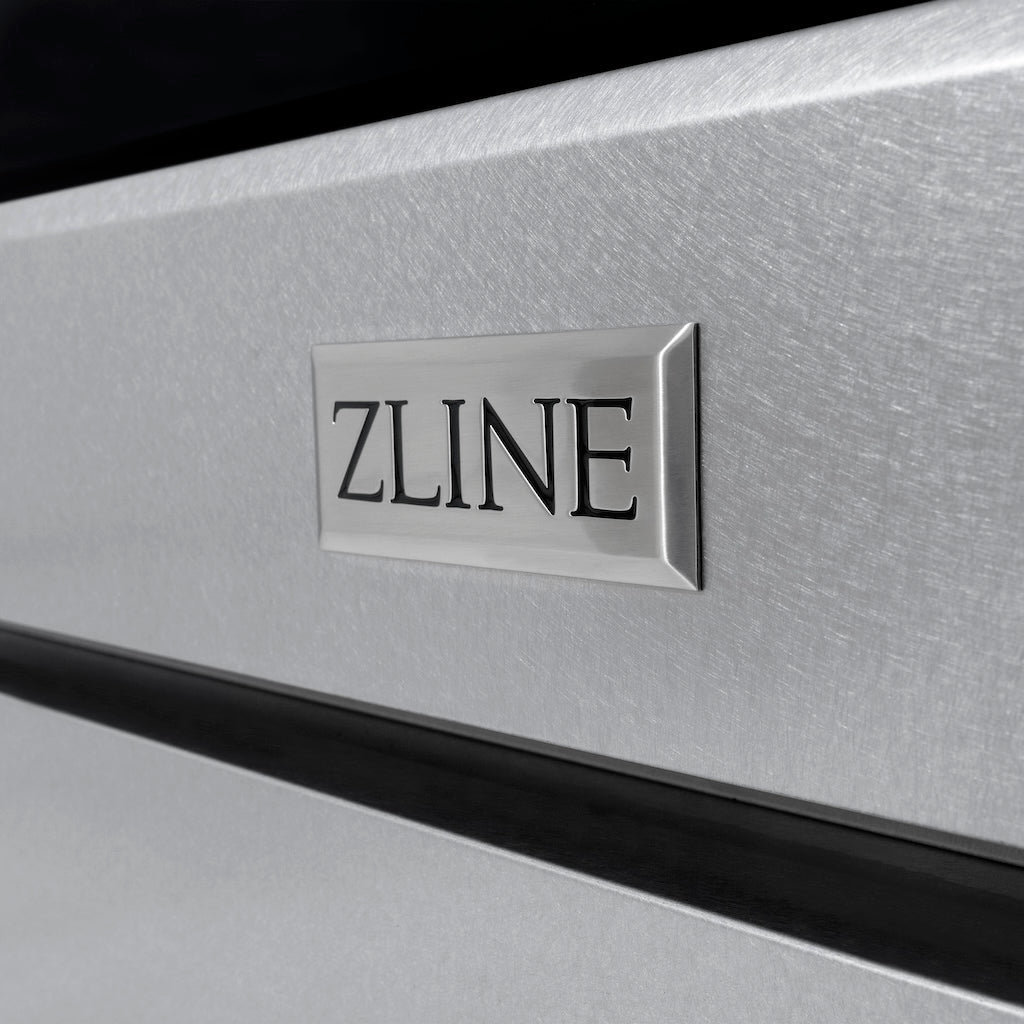 ZLINE Autograph Edition 36 in. 5.2 cu. ft. Gas Range with 6 Burners and Convection Oven in Satin Stainless Steel with Matte Black Accents (SGRSZ-36-MB)