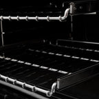 ZLINE Autograph Edition 48 in. Dual Fuel Range with Black Matte Door and Gold Accents, 6.0 cu. ft. (RAZ-BLM-48-G)