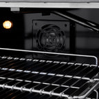 ZLINE Autograph Edition 48 in. 6.7 cu. ft. Paramount Double Oven Gas Range with 8 Burners in Stainless Steel with Matte Black Accents (SGRZ-48-MB)