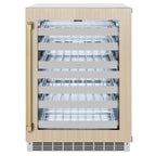 ZLINE Autograph 24" Touchstone Dual Zone 44 Bottle Wine Cooler with Panel Ready Glass Door and Champagne Bronze Handle,  RWDPOZ-24-CB