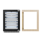 ZLINE Autograph 24" Touchstone Dual Zone 44 Bottle Wine Cooler with Panel Ready Glass Door and Polished Gold Handle,  RWDPOZ-24-G