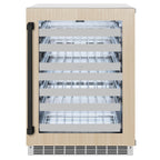 ZLINE Autograph 24" Touchstone Dual Zone 44 Bottle Wine Cooler with Panel Ready Glass Door and Matte Black Handle,  RWDPOZ-24-MB