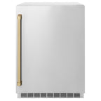 ZLINE Autograph 24" Touchstone 151 Can Beverage Fridge with Solid Stainless Steel Door and Champagne Bronze Handle,  RBSOZ-ST-24-CB
