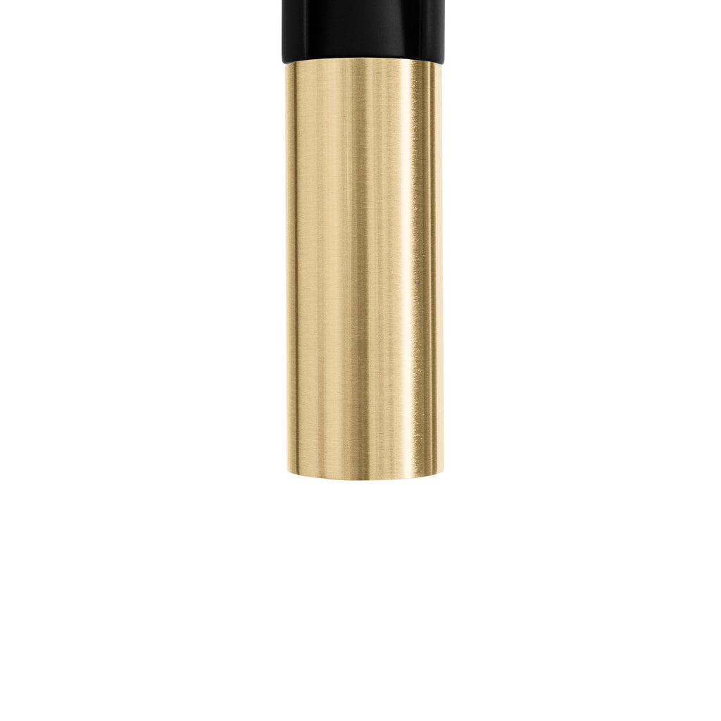 ZLINE Autograph Sierra Pull Down Spring Single Handle Kitchen Faucet in Matte Black and Champagne Bronze, SRA-KF-ZMBCB