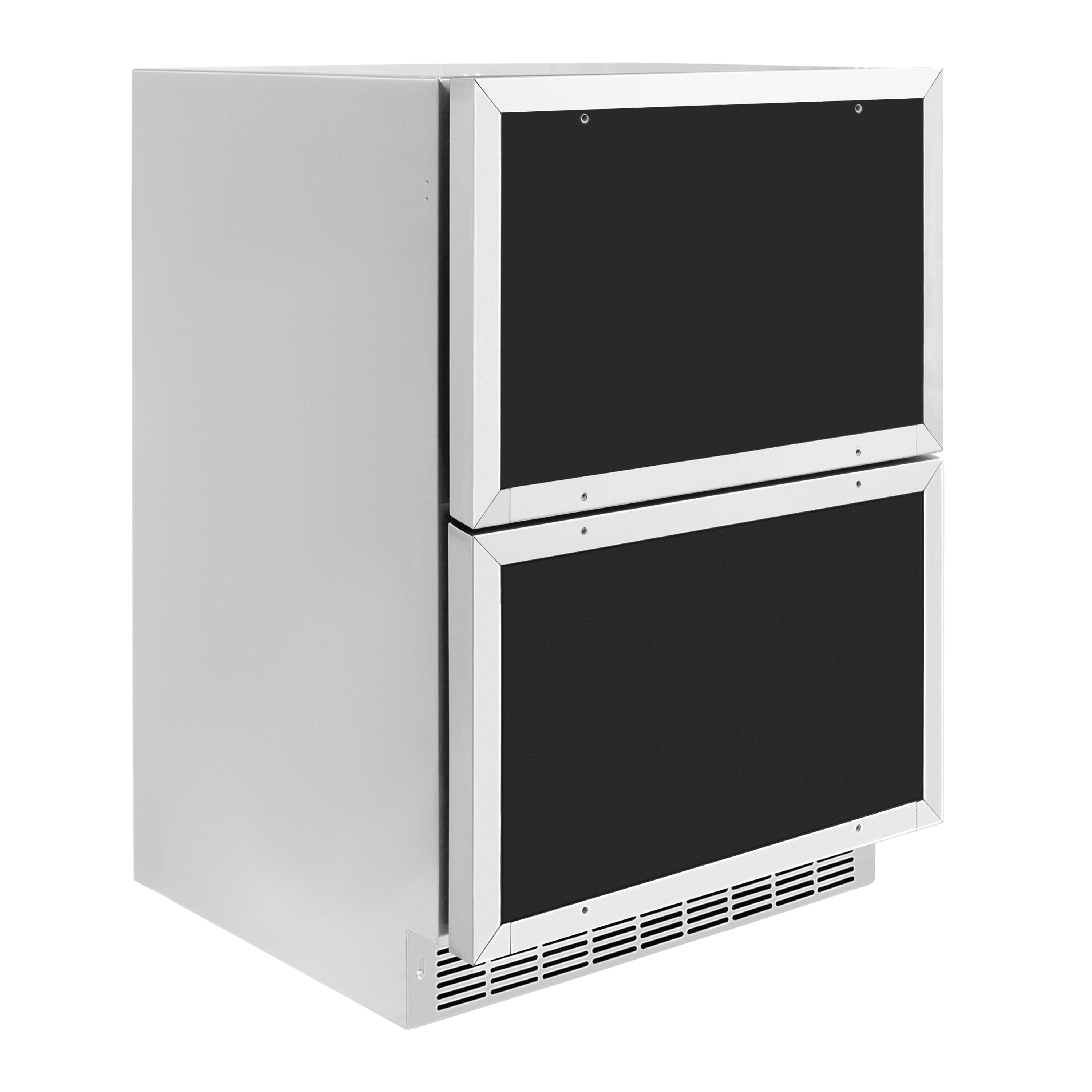 ZLINE 24 in. Refrigerator Drawer Outdoor-Rated Panel Ready 168 Can Capacity Champagne Bronze Handles (RDSPOZ-24-CB)