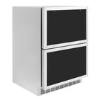 ZLINE 24-Inch Refrigerator Drawer 4.6 cu. ft. 168-Can Capacity Outdoor-Rated Panel-Ready Polished Gold Handles (RDSPOZ-24-G)