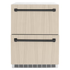 ZLINE 24 in. Refrigerator Drawer 4.6 cu. ft. Outdoor Rated Panel Ready Matte Black Handles (RDSPOZ-24-MB)