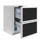 ZLINE 24 in. Refrigerator Drawer 4.6 cu. ft. Outdoor Rated Panel Ready Matte Black Handles (RDSPOZ-24-MB)