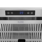 ZLINE 24 in. Outdoor Dual Refrigerator Drawer 168 Can Capacity Stainless Steel Doors Polished Nickel Helix Handles (RDSOZ-ST-24-KPN)