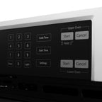 ZLINE Autograph 30" Professional True Convection Double Wall Oven with Air Fry and Self Clean in Stainless Steel with Polished Nickel Helix Handles, WADZ-30-KPN