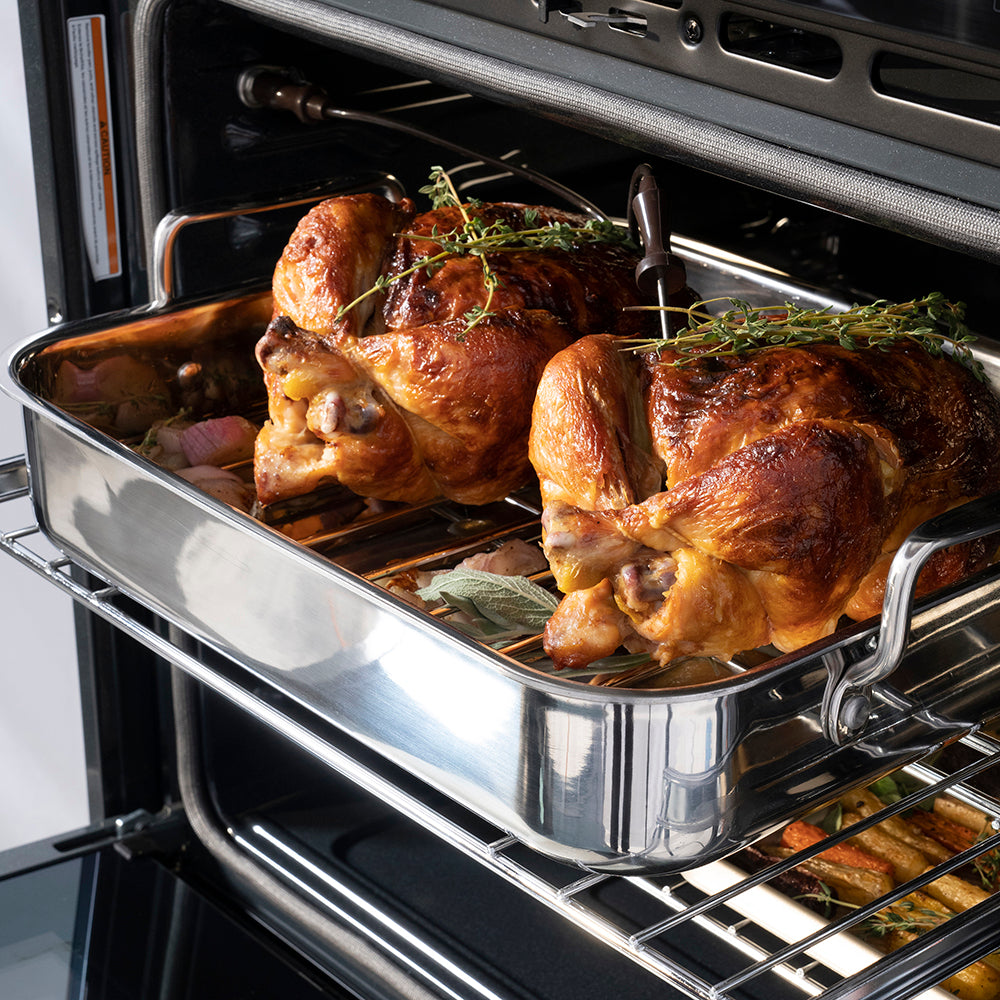 ZLINE Autograph 30" Professional True Convection Single Wall Oven with Air Fry and Self Clean in Stainless Steel with Champagne Bronze Helix Handle, WASZ-30-KCB