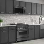 ZLINE 30" 1.5 cu. ft. Over the Range Microwave in Black Stainless Steel with Traditional Handle and Set of 2 Charcoal Filters, MWO-OTRCFH-30-BS