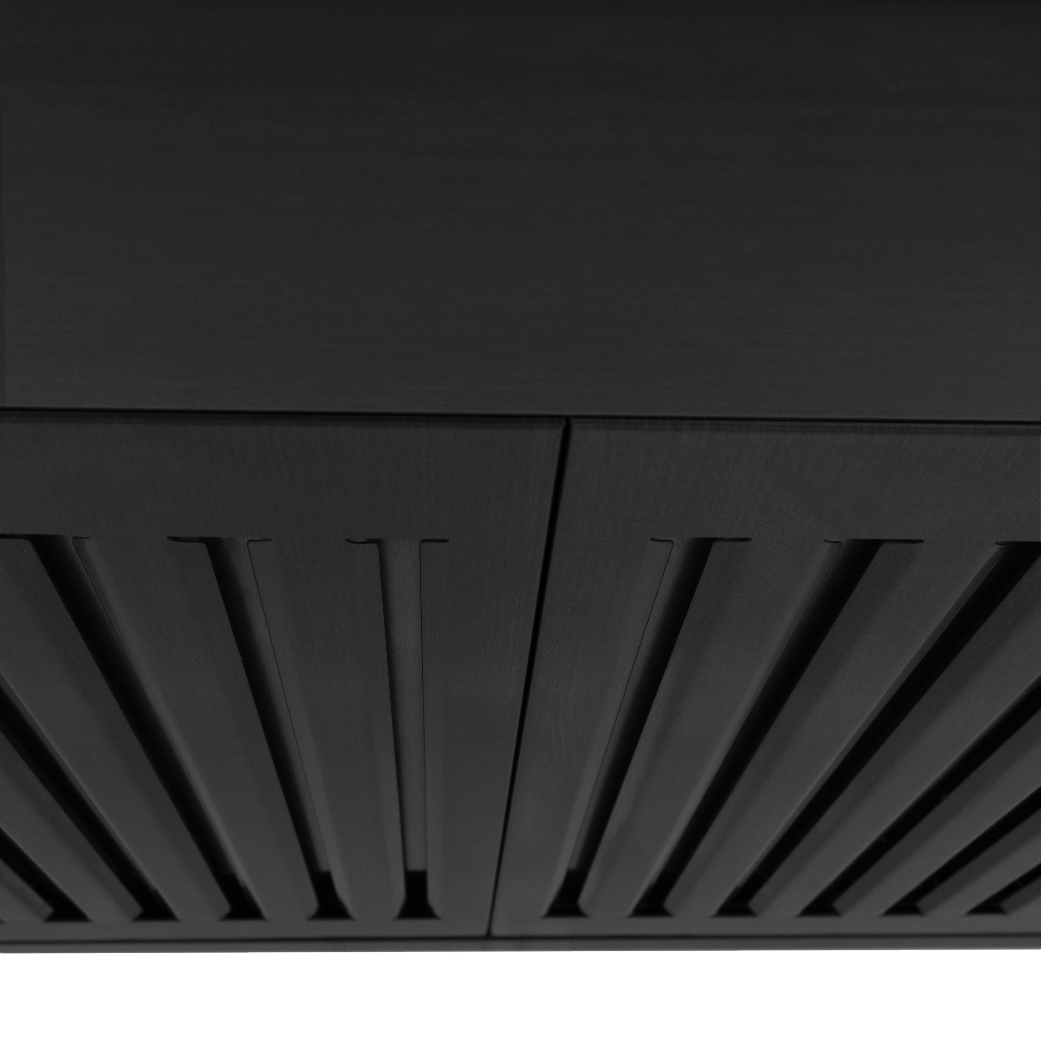 ZLINE 24 in. Wall Mount Range Hood Convertible Black Stainless Steel with Charcoal Filters 400 CFM (BSKBN-CF-24)