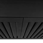 ZLINE 48 in. Wall Mount Range Hood Convertible Vent Black Stainless Steel 400 CFM (BSKBN-48)