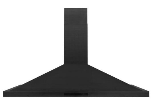 ZLINE 48 in. Wall Mount Range Hood Convertible Vent Black Stainless Steel 400 CFM (BSKBN-48)
