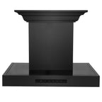 ZLINE 24 in Wall Mount Range Hood 400 CFM Black Stainless Steel with CrownSound Bluetooth Speakers (BSKENCRN-BT-24)