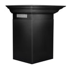 ZLINE 36 in Wall Mount Range Hood Convertible Vent Black Stainless Steel Crown Molding (BSKENCRN-36)
