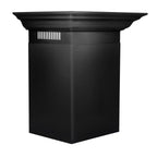 ZLINE 24 in. Wall Mount Range Hood Convertible Vent Black Stainless Steel with Crown Molding (BSKENCRN-24)