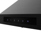 ZLINE 24 Inch Wall Mount Range Hood Convertible Vent Black Stainless Steel 400 CFM (BSKBN-24)