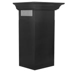 ZLINE 48 in. Wall Mount Range Hood Convertible Vent Black Stainless Steel with Crown Molding (BSKBNCRN-48)
