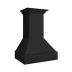 ZLINE 30 in. Wooden Wall Mount Range Hood, Rustic Black Finish, 400 CFM (355CC-30)