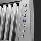 ZLINE 30 in. Wooden Wall Mount Range Hood, Rustic Black Finish, 400 CFM (355CC-30)