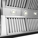 ZLINE 30 in. Wooden Wall Mount Range Hood, Rustic Black Finish, 400 CFM (355CC-30)