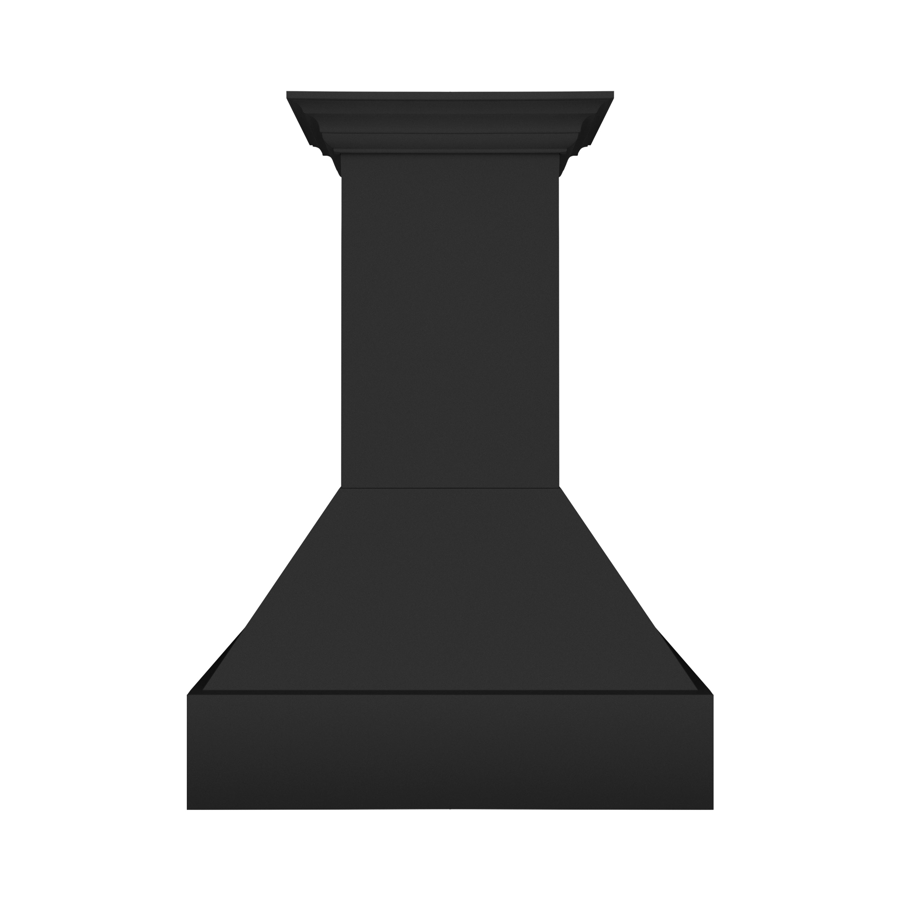 ZLINE 36 in. Wall Mount Range Hood, Wooden Rustic Black Finish, 700 CFM (355CC-36)
